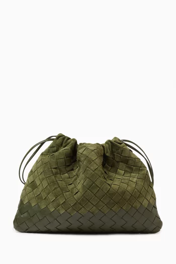Medium Dustbag in Intrecciato Suede
