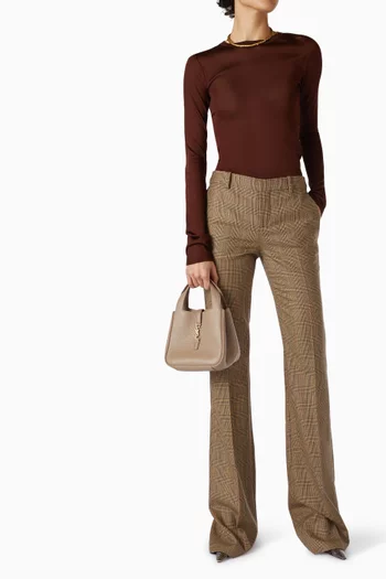 Le 5 À 7 Baby Bea Bag in Grained Leather