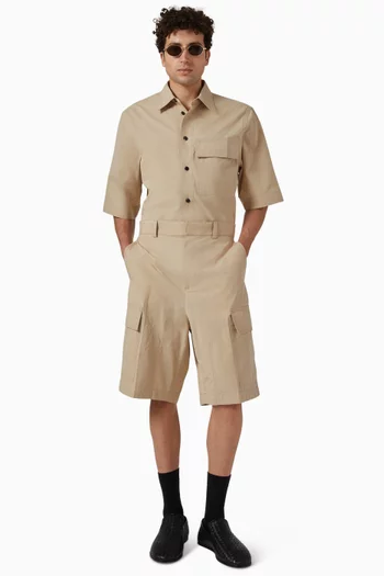 Cargo Shorts in Cotton Toile