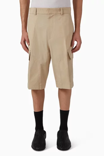 Cargo Shorts in Cotton Toile