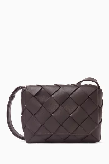 Diago Messenger Bag in Intreccio Leather