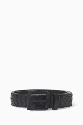 Solo Belt in Intrecciato Leather