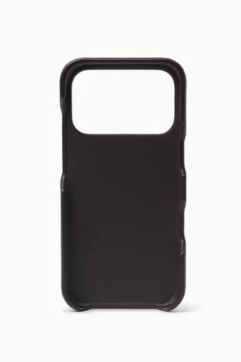 iPhone 17 Pro Case in Intrecciato Leather