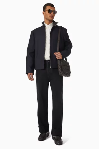 Harrington Jacket in Cotton Gabardine