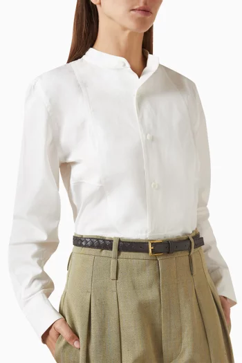 Solo Belt in Intrecciato Piccolo Leather