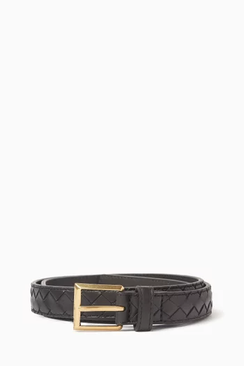 Solo Belt in Intrecciato Piccolo Leather