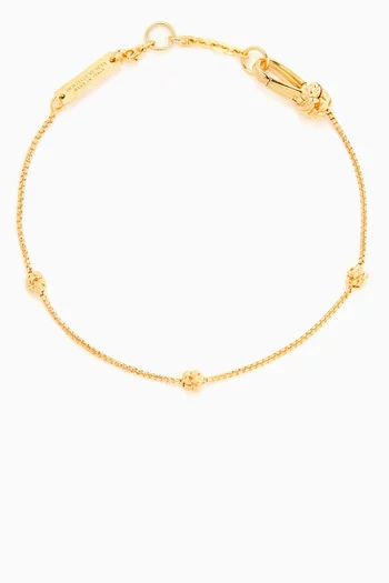 Knot Bracelet in 18kt Gold-tone Sterling Silver