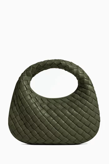 Baby Veneta Top-handle Bag in Intrecciato Leather