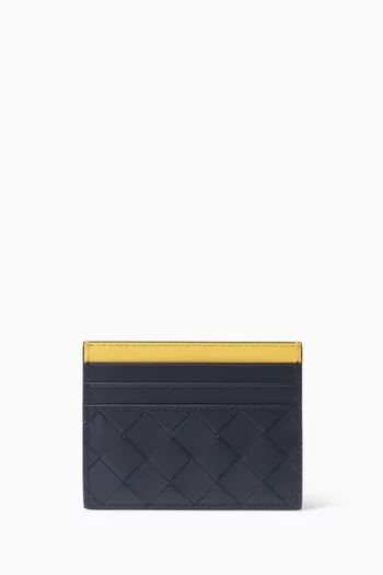 Credit Card Case in Intrecciato Leather