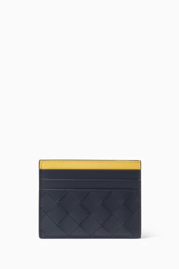 Credit Card Case in Intrecciato Leather