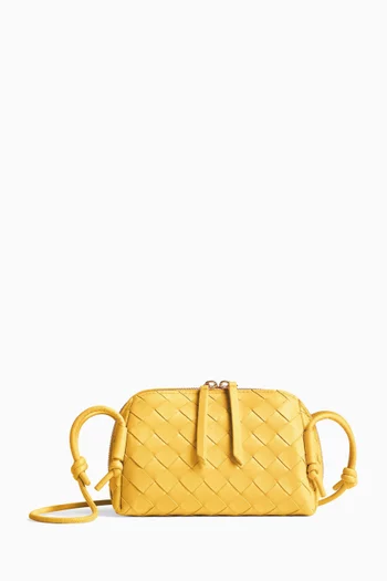 Concert Pouch in Intrecciato Leather