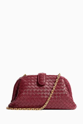 Small Lauren 1980 Clutch in Intrecciato Leather