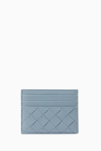 Credit Card Case in Intrecciato Leather