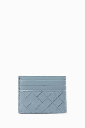 Credit Card Case in Intrecciato Leather