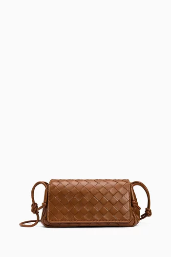 Notturno Pouch Bag in Intrecciato Nappa