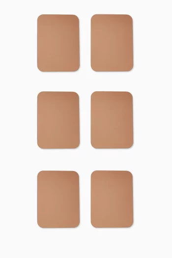 David Placemats in Leather, Set of 6