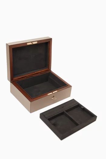 Jewellery Box in Leather & Wood