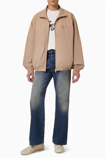 Washed Logo Jacket in Cotton