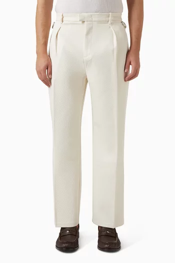 Dorian Pleated Tailored Pants in Linen
