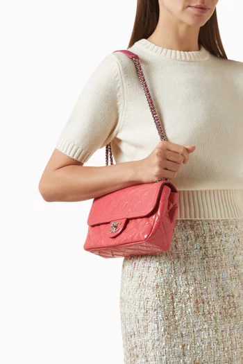 2014 Coco Shine Small Flap Shoulder Bag in Patent Leather