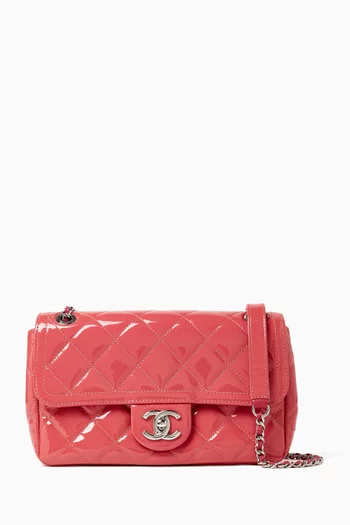 2014 Coco Shine Small Flap Shoulder Bag in Patent Leather