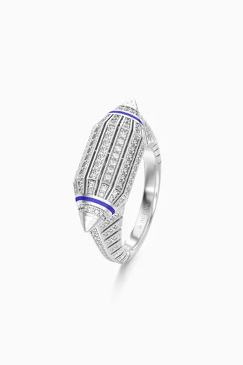 Al Merriyah Diamond Ring in 18kt White Gold