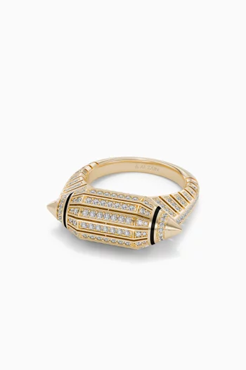 Al Merriyah Diamond Ring in 18kt Yellow Gold