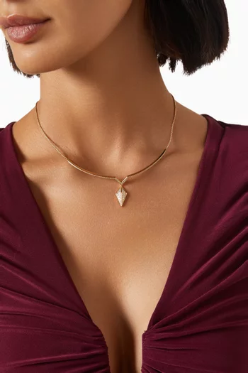 Al Merta’shah Diamond Choker Necklace in 18kt Yellow Gold