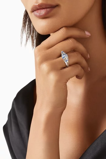 Al Merriyah Diamond Ring in 18kt White Gold