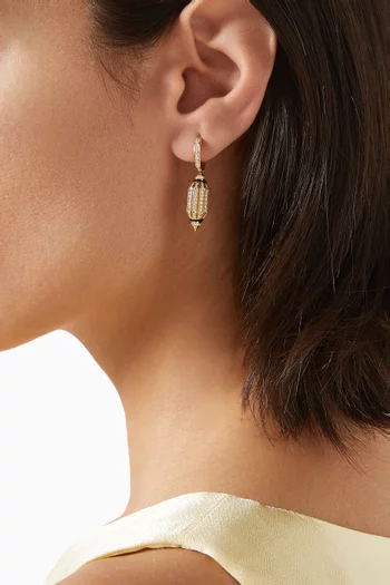 Al Merriyah Diamond Earrings in 18kt Gold