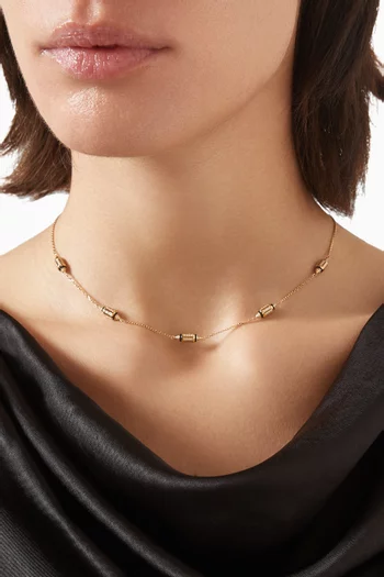Al Merriyah Diamond Choker Necklace in 18kt Yellow Gold