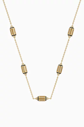 Al Merriyah Diamond Choker Necklace in 18kt Yellow Gold