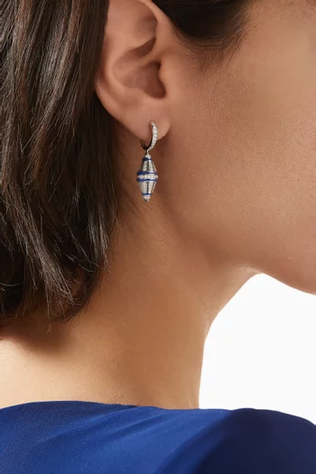 Al Merriyah Diamond Earrings in 18kt White Gold