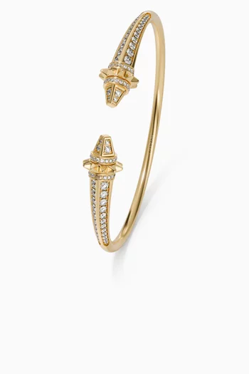 Hab El Hayl Diamond Cuff Bracelet in 18kt Gold