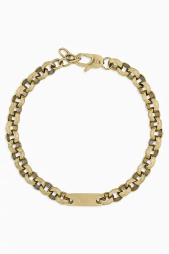 AX Logo Chain Bracelet