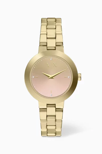 Jackie Stainless Steel Quartz Watch, 36mm