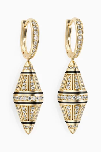 Al Merriyah Diamond Earrings in 18kt Gold