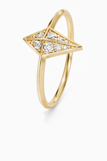 Al Merta’shah Diamond Ring in 18kt Yellow Gold
