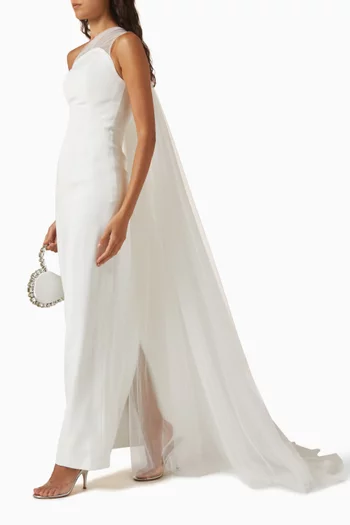 Draped Gown in Crepe