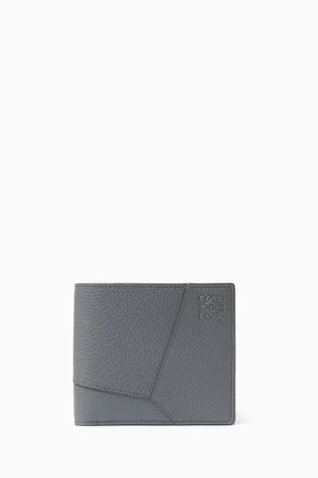 Puzzle Edge Bi-fold Wallet in Leather