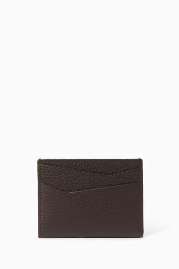 Puzzle Edge Cardholder in Leather