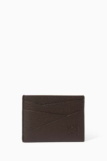 Puzzle Edge Cardholder in Leather