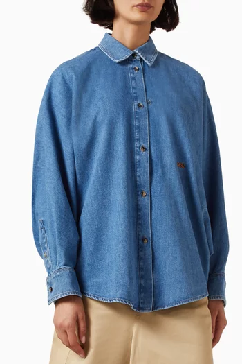 Anagram Shirt in Denim
