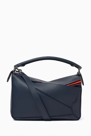 Small Puzzle Edge Bag in Calfskin