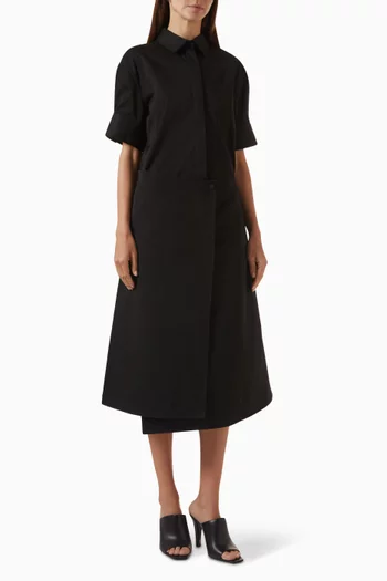 Asymmetric Shirt Dress