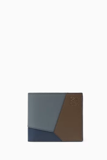 Puzzle Edge Bifold Wallet in Classic Calfskin