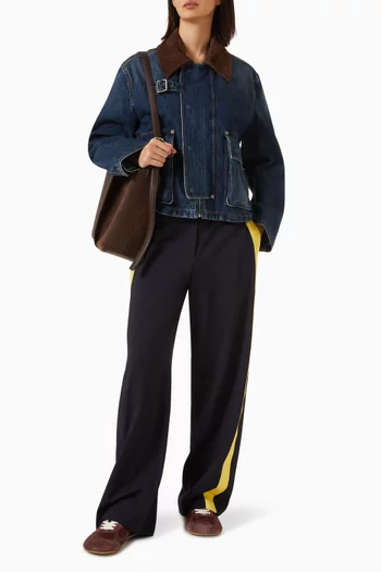 Belted Jacket in Denim