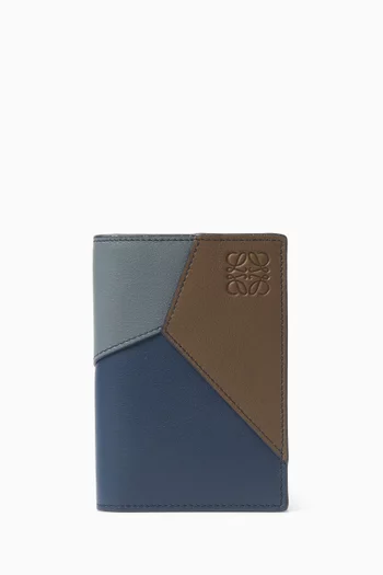 Puzzle Edge Bifold Cardholder in Classic Calfskin