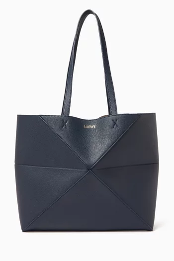 Medium Puzzle Fold Tote Bag in Leather