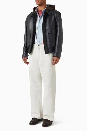 Hooded Jacket in Cotton
